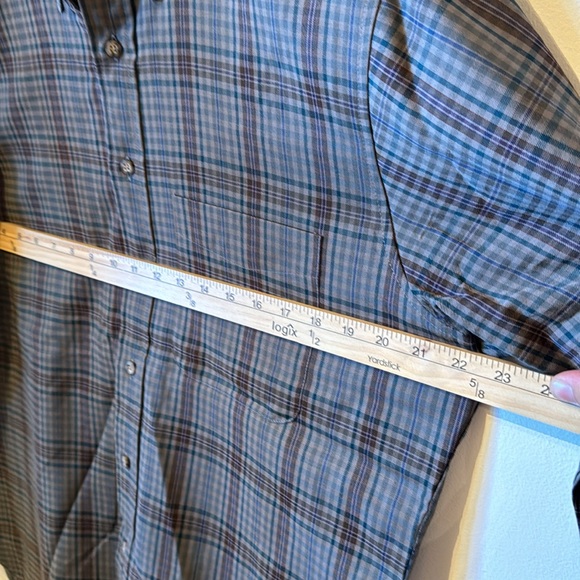 Pendleton USA 100% virgin wool, Size Large button up EUC flannel plaid light - Picture 5 of 8